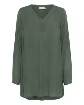 Туника KAFFE CURVE Tunic Amber, зеленый