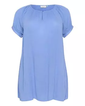 Туника KAFFE CURVE Tunic Cami, небесно-синий