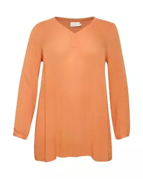 Туника KAFFE CURVE Tunic, цвет mandarine