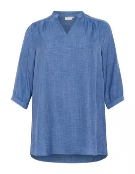 Туника KAFFE CURVE Tunic Ellie, синий деним