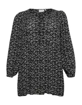 Туника KAFFE CURVE Tunic Riona, черный