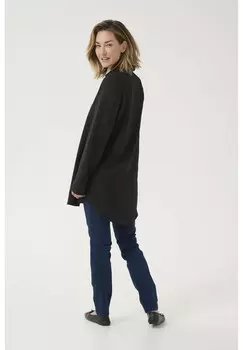 Туника KAODA COLLAR NOTCH NECK CASUAL Kaffe, черный