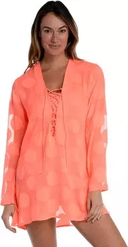 Туника La Blanca Mod For Dot Tunic, цвет Hot Coral