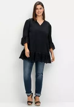 Туника LONG Sheego, черный