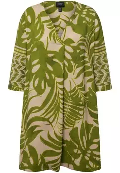 Туника MIXED PRINT 3/4 SLEEVE Ulla Popken, бежевый