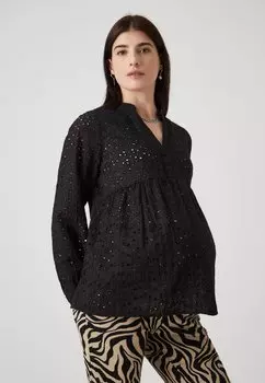 Туника Olmmy Embroidery Only, черный