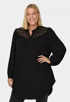 Туника Only Carmakoma с кружевом, черный