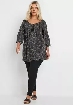 Туника PAISLEY Yours Clothing, антрацит
