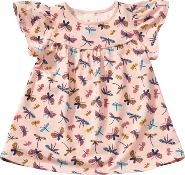 Туника Про Климат с рисунком стрекозы розовая размер. 104 1ч ALANA