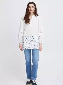 Туника пзкарла Pulz Jeans, белый