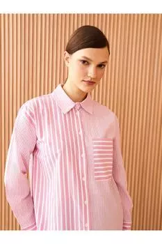 Туника - Розовый - Oversize LC Waikiki, розовый