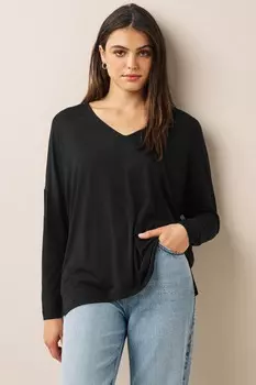 Туника с длинными рукавами Next, черный