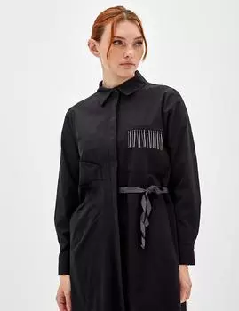 Туника с кисточками, черная Kayra