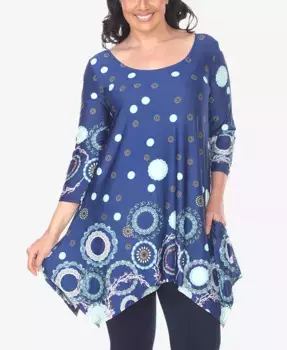 Туника с рукавом 3/4 Erie для полных женщин White Mark, мультиколор