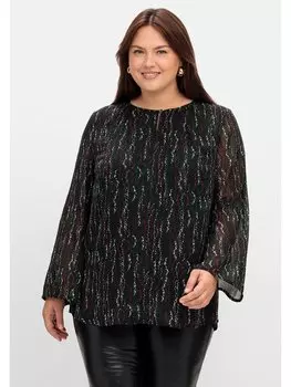 Туника sheego Chiffon, черный