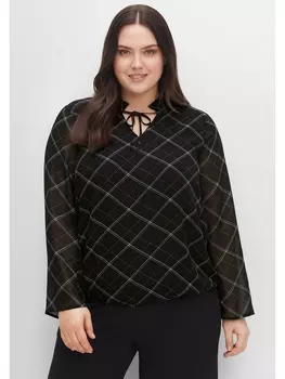 Туника sheego Chiffon, черный