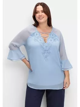 Туника sheego Chiffon, цвет bleu