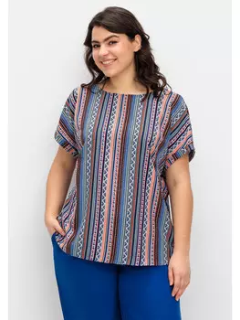 Туника sheego, цвет aqua gemustert