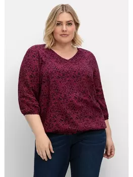Туника sheego, цвет beere gemustert