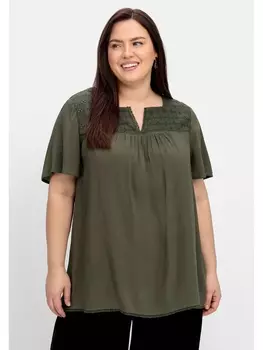 Туника sheego, цвет dunkeloliv