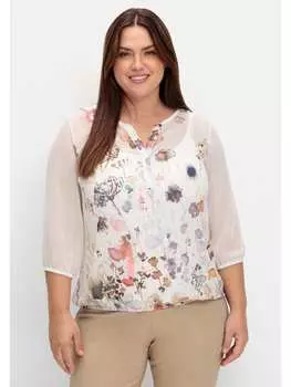 Туника sheego, цвет ecru gemustert