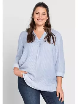 Туника sheego, цвет hellblau-wei