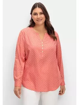Туника sheego, цвет koralle gemustert