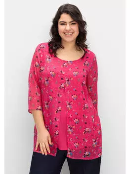 Туника sheego, цвет magenta gemustert