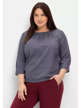 Туника sheego, цвет nachtblau gemustert