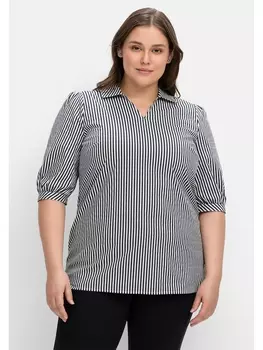 Туника sheego, цвет nachtblau gestreift