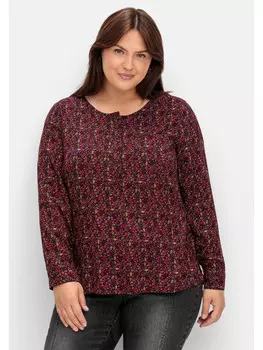 Туника sheego, цвет schwarz gemustert