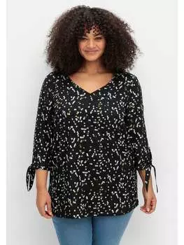 Туника sheego, цвет schwarz gemustert