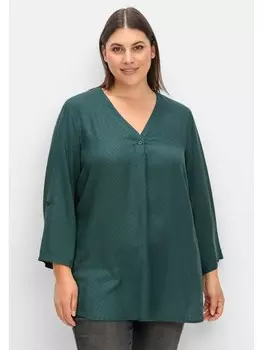 Туника sheego, цвет tiefgrn