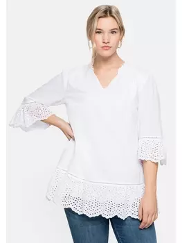 Туника sheego Long, белый