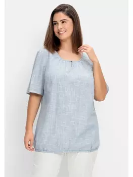 Туника sheego, синий