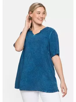 Туника sheego, синий