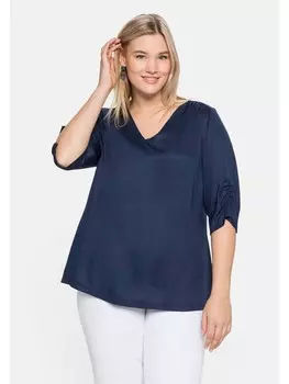 Туника sheego, синий