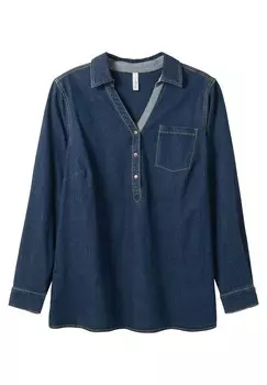 Туника Sheego, темно-синий деним