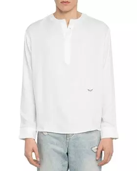 Туника Sora с полузастежкой на пуговицы Zadig & Voltaire, белый