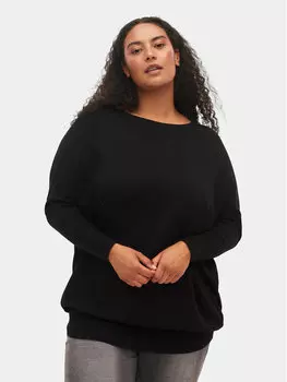 Туника стандартного кроя Zizzi, черный