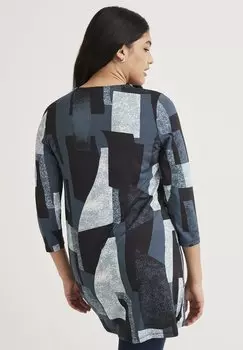 Туника Stylish Cellbes of Sweden, тёмно-бензиновый с рисунком