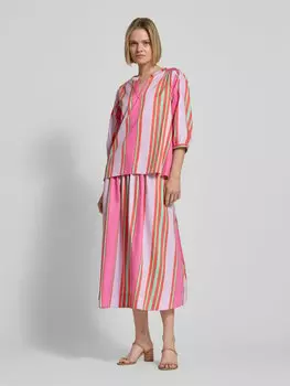 Туника свободного кроя с рукавами 3/4 Milano Italy, розовый