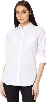 Туника Tommy Hilfiger Long Sleeve Easy Care Tunic, цвет Bright Multi