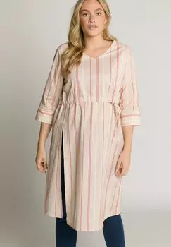 Туника Ulla Popken с рукавами 3/4, бежевый