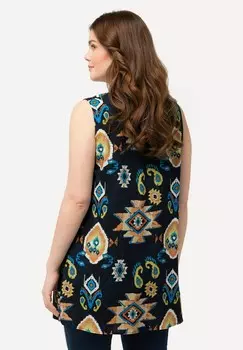 Туника Ulla Popken, темно-синий