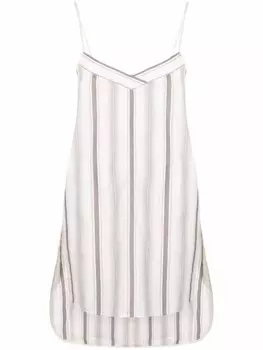 Туника в полоску Fabiana Filippi, нейтральный цвет