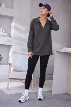 Туника в рубчик Next, серый