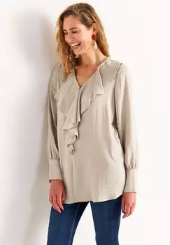 Туника WITH FRILL COLLAR Cellbes of Sweden, бежевый