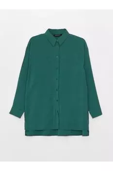 Туника - Зеленый - Классический крой LC Waikiki, зеленый