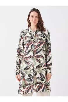 Туника - Зеленый - Классический крой LC Waikiki, зеленый